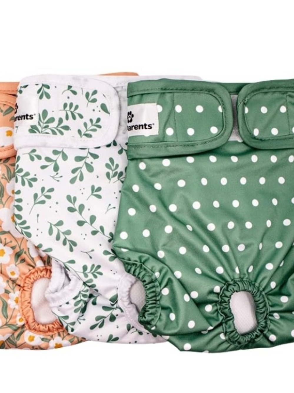 Pet Parents Washable Dog Diapers (3 Pack) - Medium